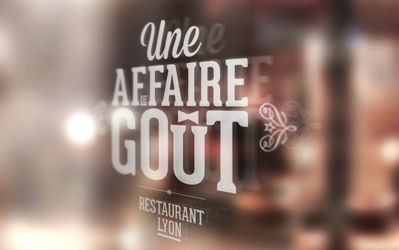 Création de l'identité visuelle d'un restaurant à Lyon.