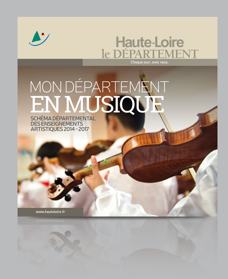 32 Décembre signe la création de la plaquette "Mon Département en Musique" pour le Département de la Haute-Loire
