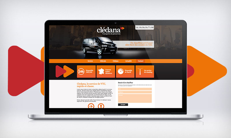 Création du site internet des transports Clédana.