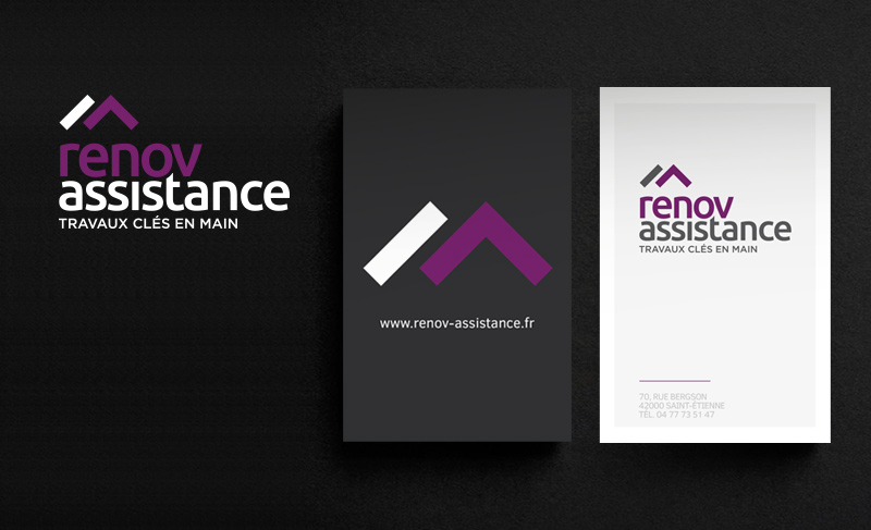 Création du logo Rénov'Assistance.
