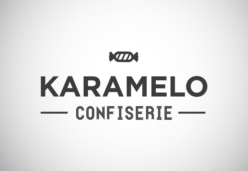 Création du logo Confiserie Karamelo.