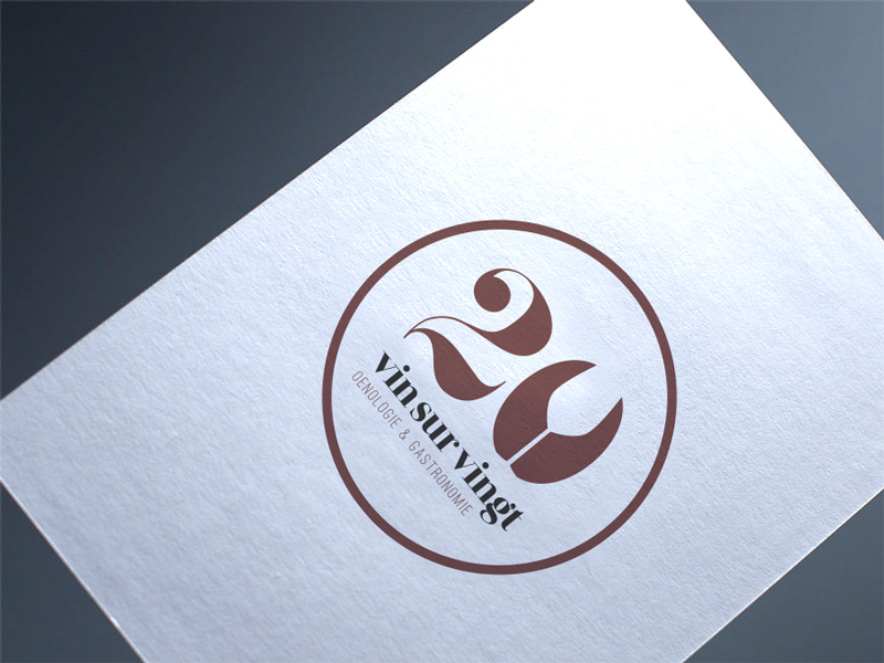 Création du logo Vin sur Vingt.