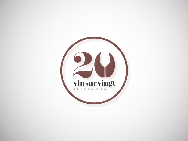 Création du logo Vin sur Vingt.