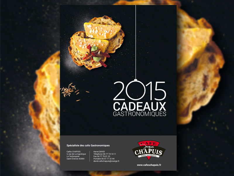 Création du catalogue Cafés Chapuis pour les comités d’entreprise.