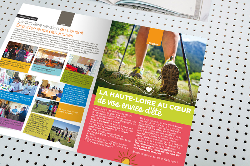 Edition du magazine d'été du Département de la Haute-Loire