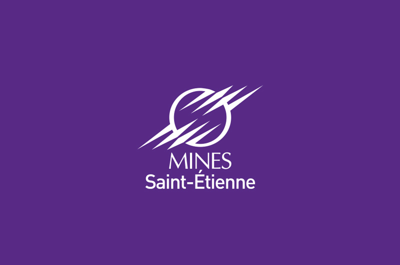 volution créative de la charte graphique de l’Ecole des Mines de Saint-Etienne».