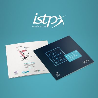création de logo pour la communication pritn et web de l'école ISTP