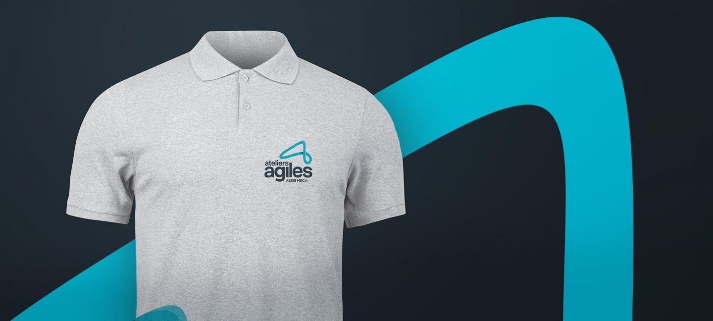 T-shirt Ateleirs Agiels par notre agence de communication pour leur branding